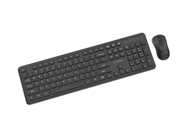 Slim Pro Business wireless desktop set, black, US layout