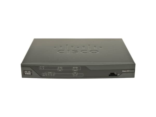 Cisco C886, Nopea Ethernet, DSL WAN, Musta