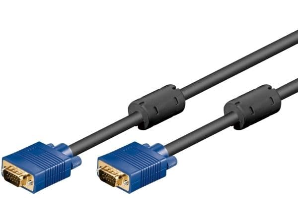 Full HD SVGA-monitorkabel, Guldpläterad