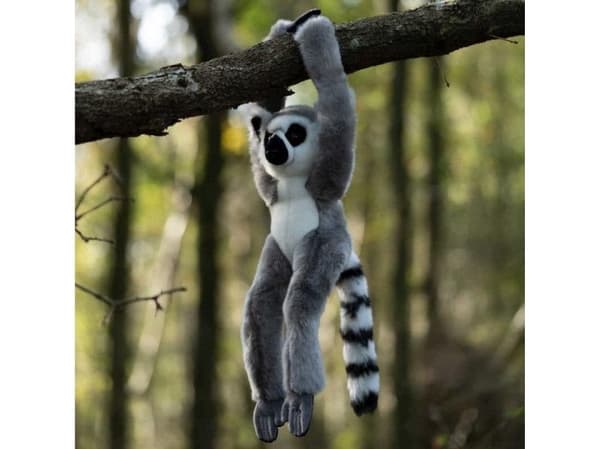 Velcro plyscher lemur