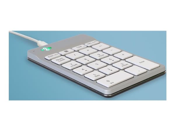 R-Go Numeric keyboard Compact break - Tastegruppe - USB-C, USB - hvit