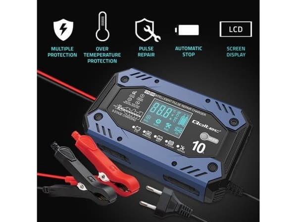 Qoltec batteriladdare - 12 / 24 V