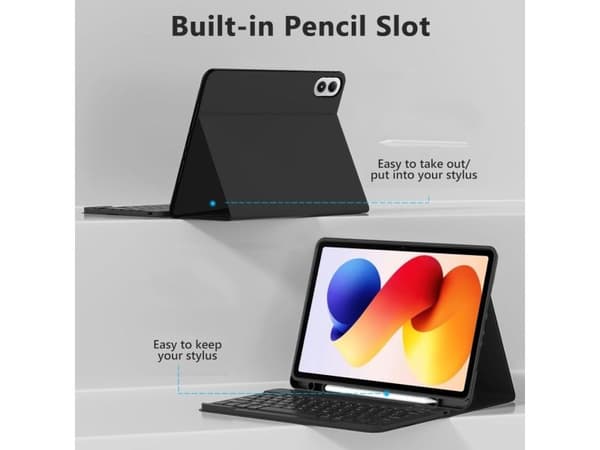 SmartCase Pen + Keyboard Xiaomi POCO Pad M1/Redmi Pad 2 Pro -malli