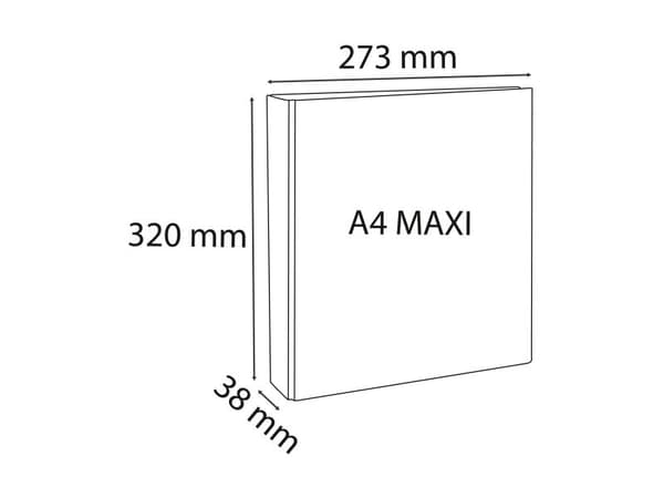 Exacompta Kreacover, A4, D-ring, Presentation, Kartong, Polypropylen (PP), Vit, 140 ark