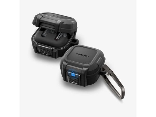 Spigen Lock Fit, Etui, Polykarbonat (PC), Termoplastisk polyuretan (TPU), Svart
