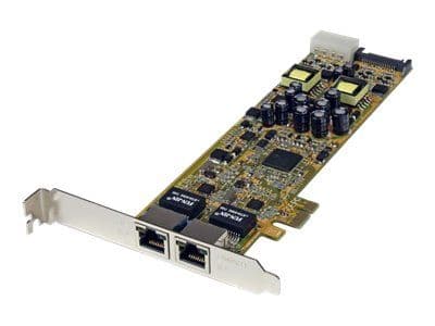 StarTech.com Dual Port PCI Express Gigabit Ethernet Network Card Adapter - 2 Port PCIe NIC 10/100/100 Server Adapter with PoE PSE (ST2000PEXPSE) - ...