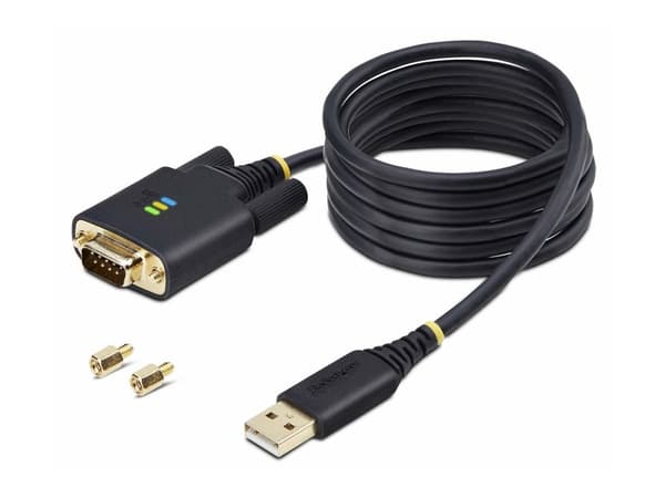 StarTech.com 1P6FFC-USB-SERIAL, musta, 2 m, USB A-tyyppi, DB-9, Uros, Uros