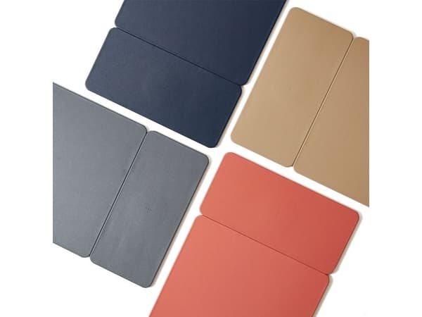 POUT Splitted mouse pad with high-speed charging HANDS 3 SPLIT dust, Grå, Monokromatisk, ABS syntetisk, Polyurethan, USB-strøm, Antiskliunderlag