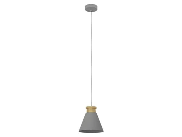 EGLO TWICKEN pendellampe E27 grå/gull