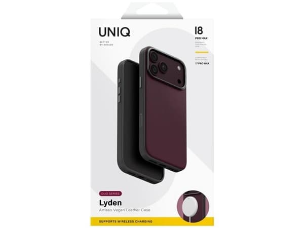 Etui UNIQ Lyden DS do iPhone 18 Pro Max/ 17 Pro Max Magclick Charging bordowy