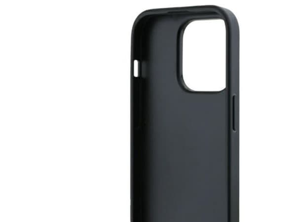 DKNY Quilted Stack Logo iPhone 14 Pro Max Case - Black