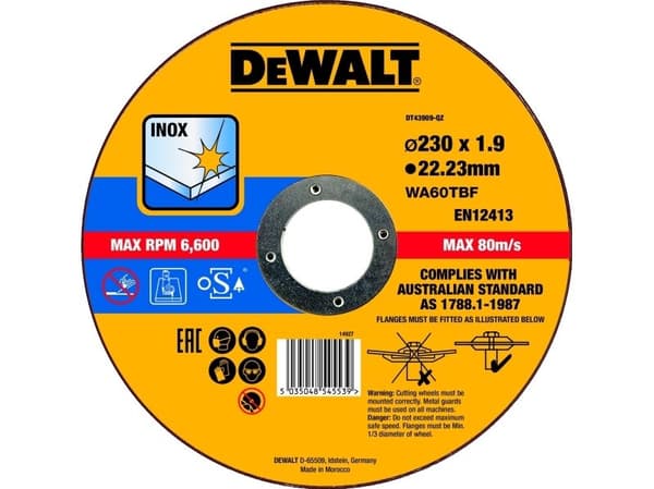 DEWALT METALLMÅL 230x1.9mm