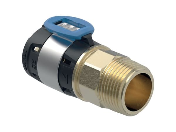 Geberit FlowFit overgang med utvendig gjenge d=32 mm, R=3/4"