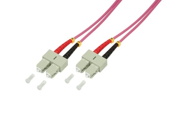 LogiLink SC/SC, 1 m, 1 m, OM4, SC, SC, SC