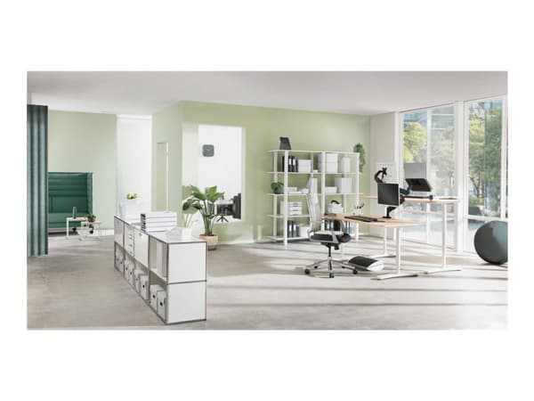 Leitz Ergo Active - Bollstol - ergonomisk - tygklädsel - mörkgrå
