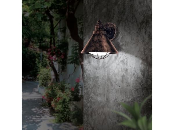 EGLO BARROSELA utendørs vegglampe antikk kobber