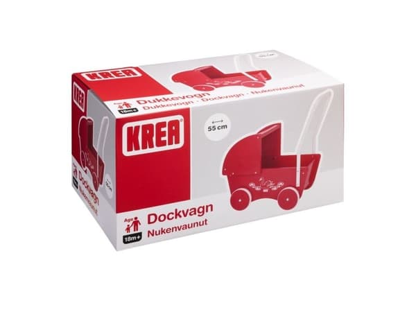 KREA dockvagn röd