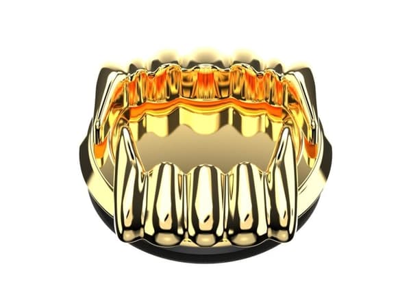 PopSockets PopSocket Say Cheese kleb/grep + stativ til telefon gull