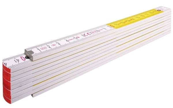 Stabila Folding rule 2m STABILA 717 beech, white-yellow, 10 section