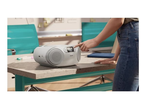 Philips CD Soundmachine TAZ2000S - Boombox - 3 watt - silver (panel)
