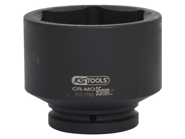 KS Tools 515.1795, Kraftpipe, Sort, 1 hoder, 1", Metrisk, 95 mm