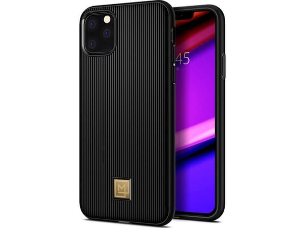 Spigen La Manon Classy, Suojus, Apple, iPhone 11 Pro, Musta