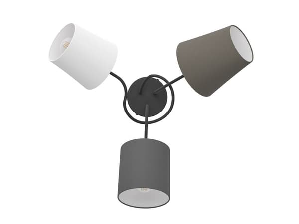 EGLO ALMEIDA LOFT 3L vit antracit brun