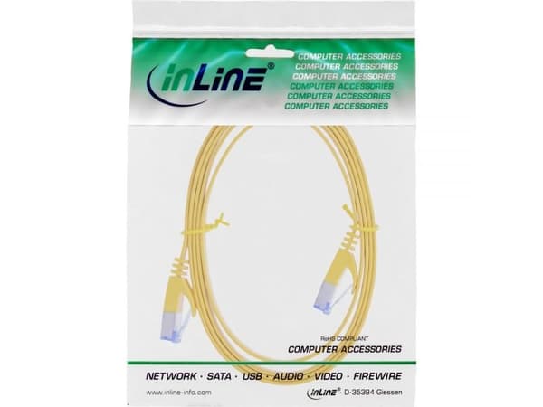 InLine 71802Y, 2 m, Cat6a, U/FTP (STP), RJ-45, RJ-45