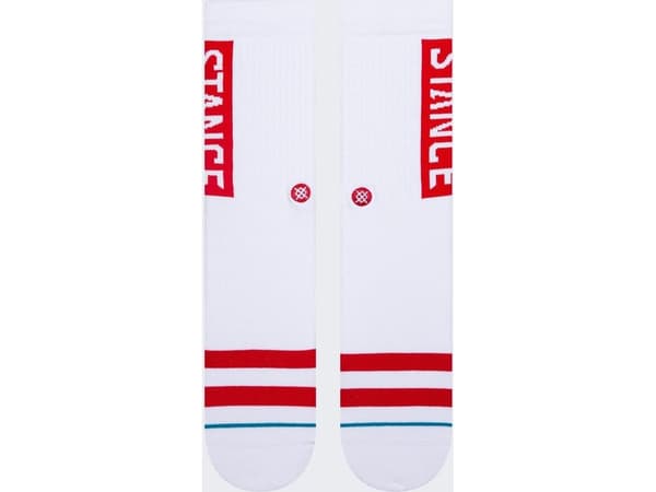 Stance Stance OG Crew Sokker 1 par HvitRød