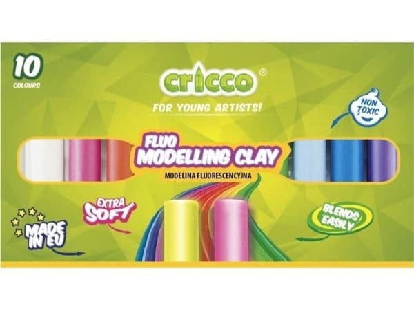 Fluorescerende modellervoks 10 farger CRICCO
