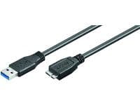 MicroConnect - USB-kabel - Micro-USB typ B (hane) till USB typ A (hane) - USB 3.0 - 5 m - svart
