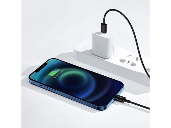 Baseus CATLYS-A01, 2 m, USB A, USB C/Lightning, Svart