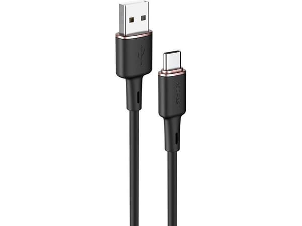 USB-kabel Acefast USB-A til USB-C 1,2 m svart