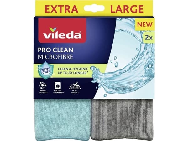 Vileda Pro Clean mikrofiber, 2 stk.