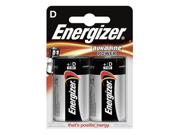 Energizer Alkaline Power - Batteri 2 x D - alkaliskt