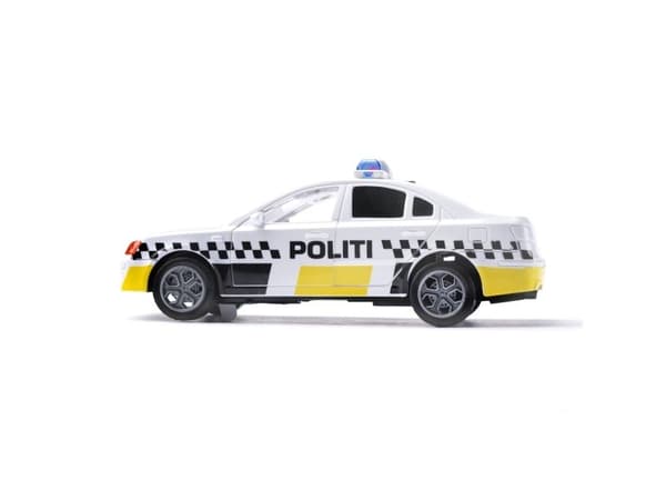 Politibil 13,5 cm m/lys og lyd