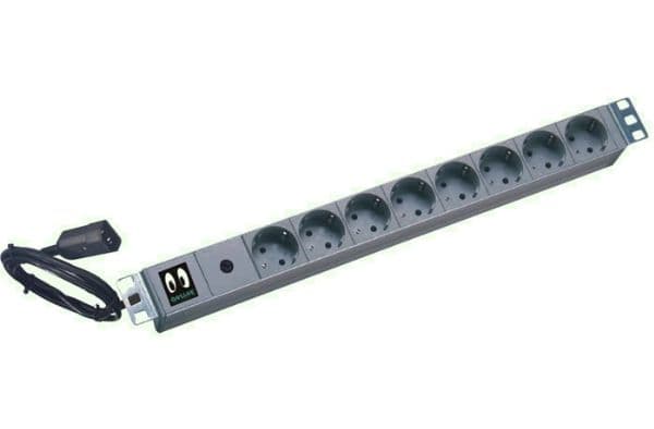 ONLINE USV-Systeme Power Strip, 10 A, 16 A, Sort, 4,8 m, 48,3 cm (19")