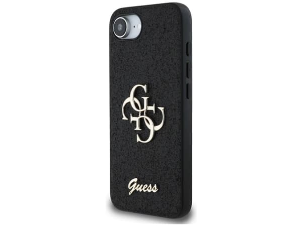 Etui Guess Fixed Glitter Big 4G do       iPhone 16e czarny