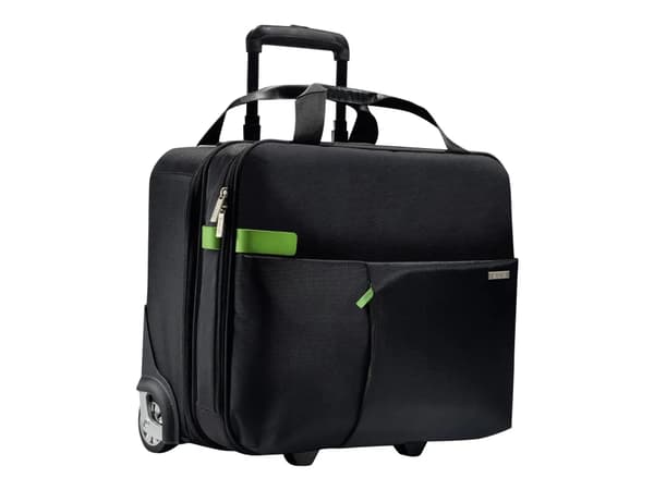 Leitz Complete Smart Traveller - Upprätt - genuint läder, metall, polyester - svart