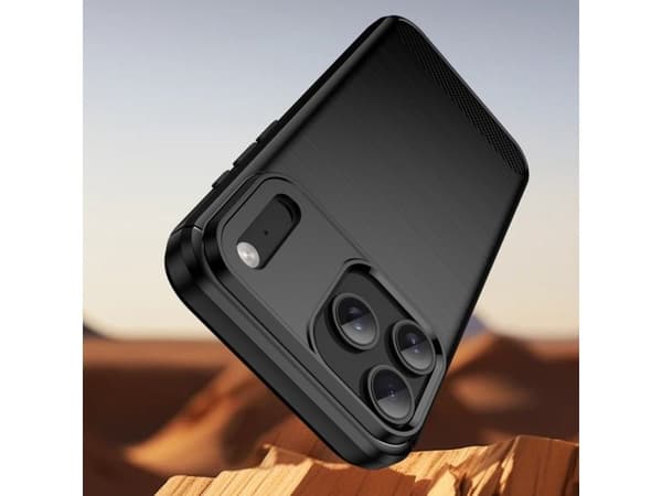 Carbon-skal till iPhone 17 Pro - svart