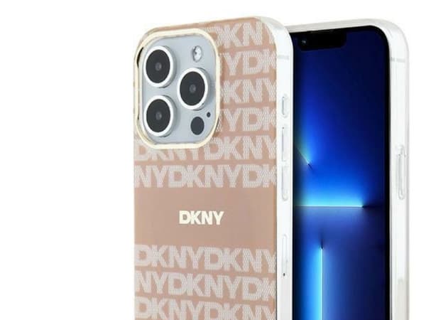 DKNY IML Mono & Stripe MagSafe-deksel til iPhone 13 Pro / 13 - rosa