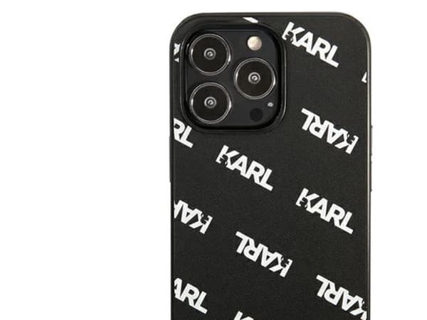 Karl Lagerfeld allover-etui til iPhone 13 Pro / iPhone 13 - svart