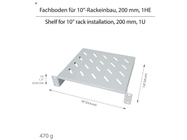 LogiLink ACT111, Stativhylle, Stål, Grå, 1 stk, 470 g