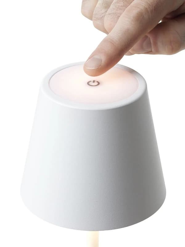 Nielsen Light One oppladbar bordlampe - hvit
