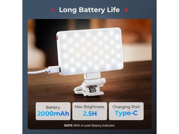 SmallRig 5640, 5 W, 1 ampuller, LED, 2,5 timer, 3 W, 2700 K