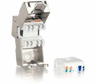 Equip Cat.6a Keystone Jack shielded, Vit