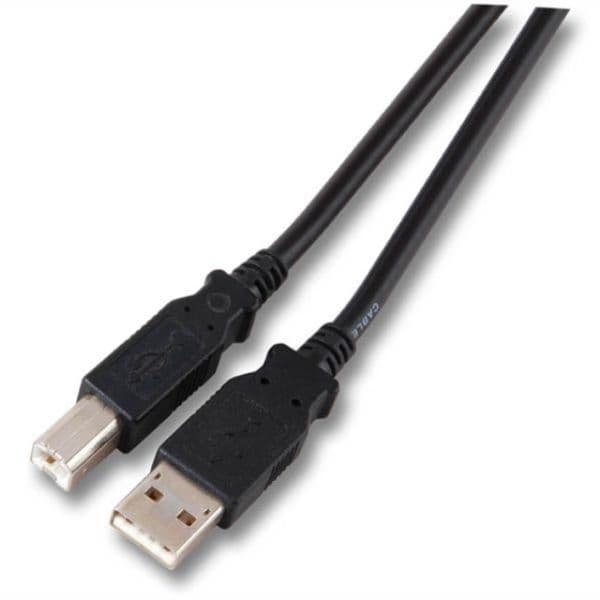 EFB Elektronik 5.0m USB 2.0 A/B, 5 m, USB A, USB B, USB 2.0, Hankjønn/hankjønn, Sort