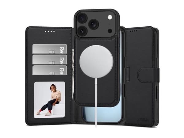 Tech-Protect Wallet MagSafe Case for iPhone 17 Pro Max / 18 Pro Max - Matte Black