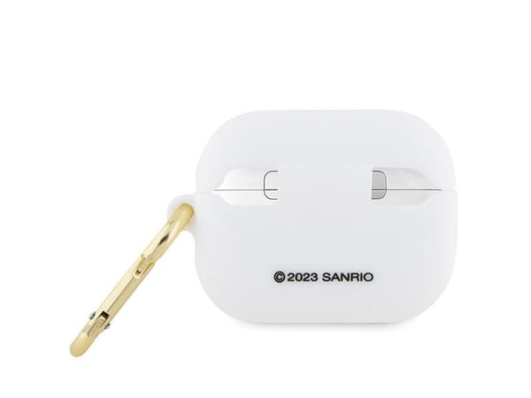 Hello Kitty silikon 3D Kitty-hode-deksel til AirPods Pro - hvit