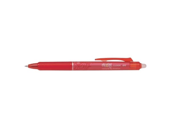 Rollerpen Pilot Frixion Clicker m/tryk 0.5 mm rød (stk.)